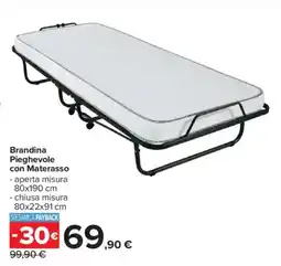 Carrefour Brandina Pieghevole con Materasso offerta