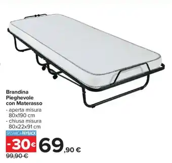 Carrefour Brandina Pieghevole con Materasso offerta