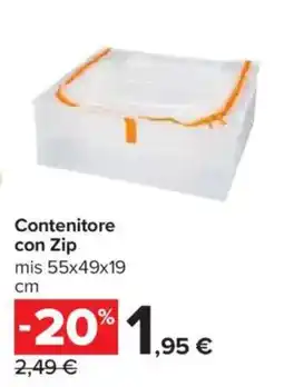 Carrefour Contenitore con Zip offerta