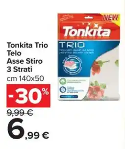 Carrefour Tonkita Trio Telo Asse Stiro 3 Strati offerta