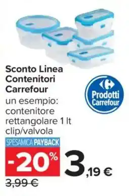 Carrefour Sconto Linea Contenitori Carrefour offerta