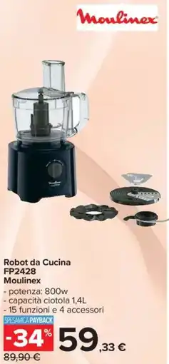 Carrefour Robot da Cucina FP2428 Moulinex offerta