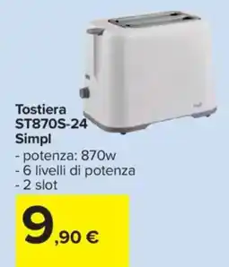 Carrefour Tostiera ST870S-24 Simpl offerta