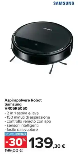 Carrefour Aspirapolvere Robot Samsung VR05R5050 offerta