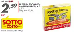 Italmark Filetti di sgombro ANGELO PARODI offerta