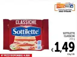Spazio Conad Sottilette classiche offerta