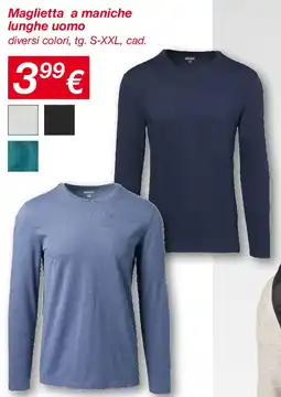 KiK Maglietta a maniche lunghe uomo offerta