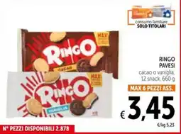 Spazio Conad RINGO PAVESI cacao o vaniglia offerta