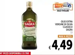 Spazio Conad Olio extra vergine di oliva classico SAGRA offerta