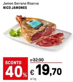 Iper La Grande Jamon Serrano Riserva NICO JAMONES offerta
