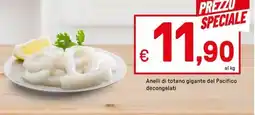 Iper La Grande Anelli di totano gigante del Pacifico decongelati offerta