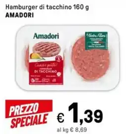 Iper La Grande Hamburger di tacchino AMADORI offerta