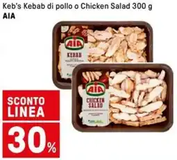 Iper La Grande Keb's Kebab di pollo o Chicken Salad AIA offerta