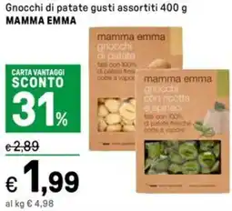 Iper La Grande Gnocchi di patate gusti assortiti MAMMA EMMA offerta