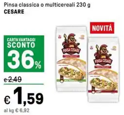 Iper La Grande Pinsa classica o multicereali CESARE offerta