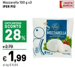 Iper La Grande Mozzarella IPER PIÙ offerta