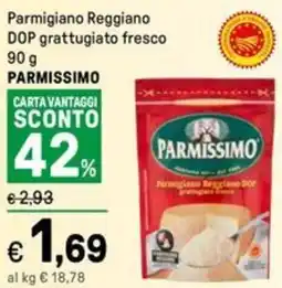 Iper La Grande Parmigiano Reggiano DOP grattugiato fresco PARMISSIMO offerta