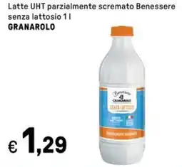 Iper La Grande Latte UHT parzialmente scremato Benessere senza lattosio GRANAROLO offerta