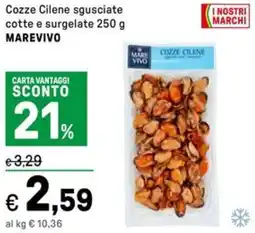 Iper La Grande Cozze Cilene sgusciate cotte e surgelate MAREVIVO offerta