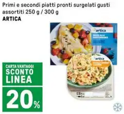 Iper La Grande Primi e secondi piatti pronti surgelati gusti assortiti ARTICA offerta