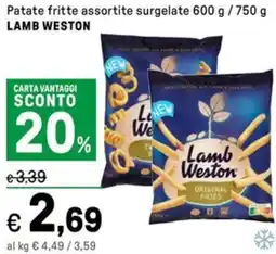 Iper La Grande Patate fritte assortite surgelate LAMB WESTON offerta