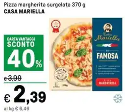 Iper La Grande Pizza margherita surgelata CASA MARIELLA offerta