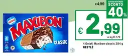 Iper La Grande 4 Gelati Maxibon classic NESTLÉ offerta