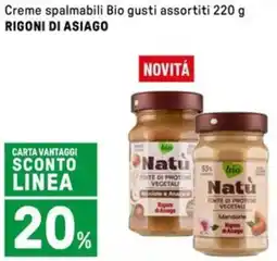 Iper La Grande Creme spalmabili Bio gusti assortiti RIGONI DI ASIAGO offerta