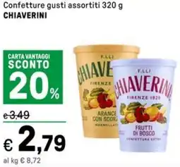 Iper La Grande Confetture gusti assortiti CHIAVERINI offerta
