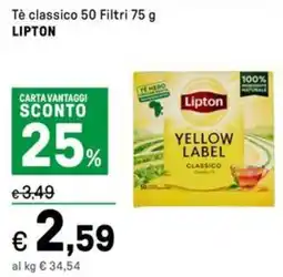 Iper La Grande Tè classico 50 Filtri LIPTON offerta