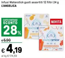 Iper La Grande Infusi Waterstick gusti assortiti 12 filtri L'ANGELICA offerta