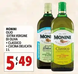Gourmet Déco Monini olio extra vergine di oliva offerta