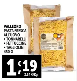 Gourmet Déco Valleoro pasta fresca all'uovo offerta