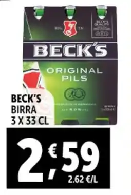 Gourmet Déco Beck's birra offerta