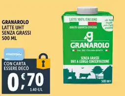 Gourmet Déco Granarolo latte uht senza grassi offerta