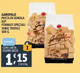 Gourmet Déco Garofalo pasta di semola igp formati speciali varie trafile offerta