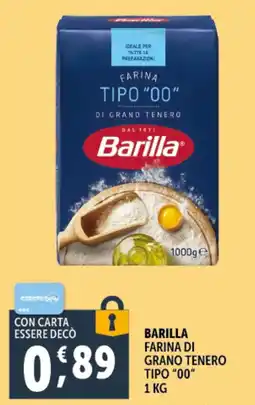 Gourmet Déco Barilla farina di grano tenero tipo "00" offerta