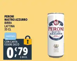 Gourmet Déco Peroni nastro azzurro birra lattina offerta