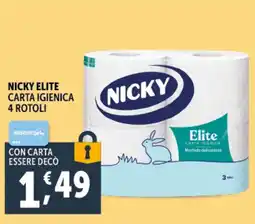 Gourmet Déco Nicky elite carta igienica 4 rotoli offerta