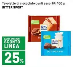 Iper La Grande Tavolette di cioccolato gusti assortiti RITTER SPORT offerta