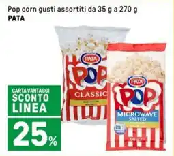 Iper La Grande Pop corn gusti assortiti PATA offerta