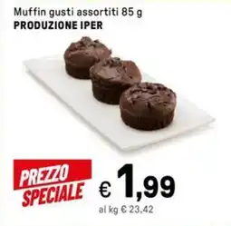 Iper La Grande Muffin gusti assortiti PRODUZIONE IPER offerta