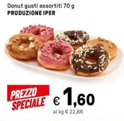 Iper La Grande Donut gusti assortiti PRODUZIONE IPER offerta