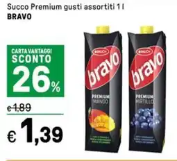 Iper La Grande Succo Premium gusti assortiti BRAVO offerta