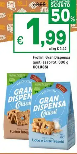Iper La Grande Frollini Gran Dispensa gusti assortiti COLUSSI offerta