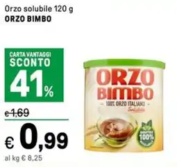 Iper La Grande Orzo solubile ORZO BIMBO offerta