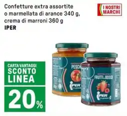 Iper La Grande Confetture extra assortite o marmellata di arance, crema di marroni IPER offerta
