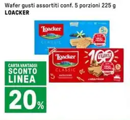 Iper La Grande Wafer gusti assortiti conf. 5 porzioni LOACKER offerta