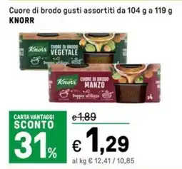 Iper La Grande Cuore di brodo gusti assortiti KNORR offerta