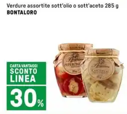 Iper La Grande Verdure assortite sott'olio o sott'aceto BONTALORO offerta